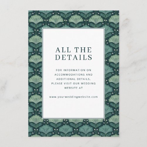 Exquisite Green Floral Pattern