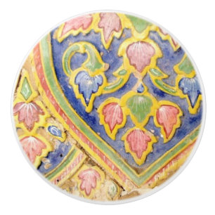 Exquisite Italian Tile pattern ceramic knob