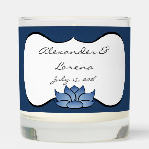 Exquisite Lotus in Blue Scented Candle