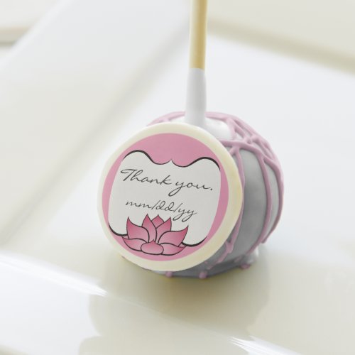 Exquisite Lotus in Pink Cake Pop
