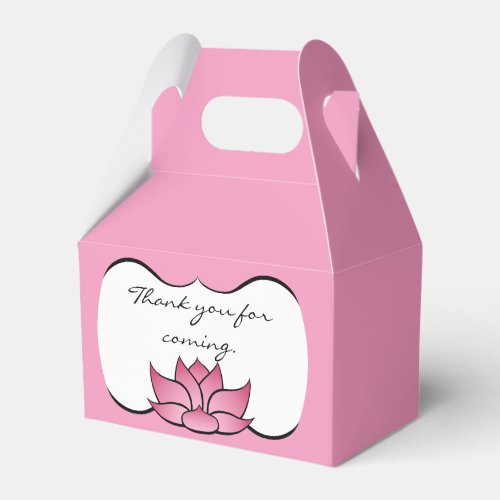 Exquisite Lotus in Pink Favor Box