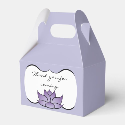 Exquisite Lotus in Purple Favor Box