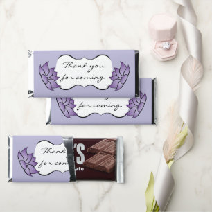 Exquisite Lotus in Purple Hershey Bar Favors