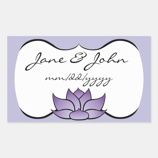 Exquisite Lotus in Purple Sticker (Front)