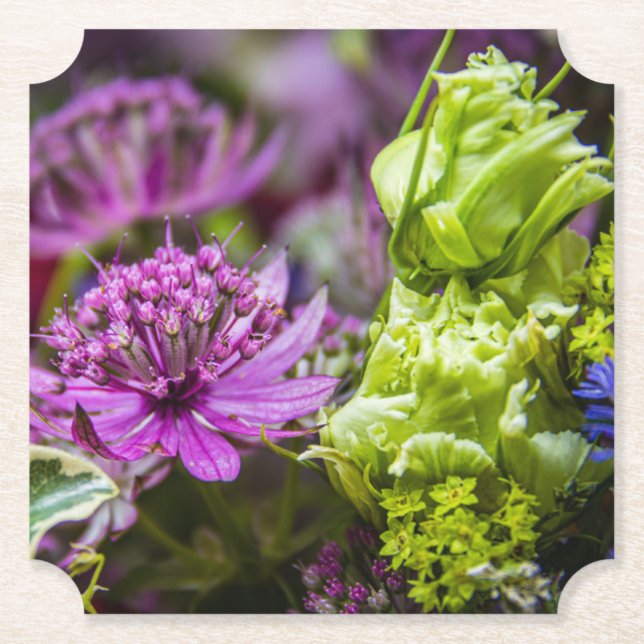 Exquisite magic of blossoms #1 paper coaster (Front)