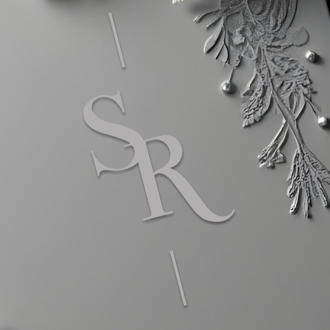 Exquisite Minimalist Wedding Initials Embosser (Exquisite Minimalist Wedding Initials Embossers. These exquisite wedding initials embossers)