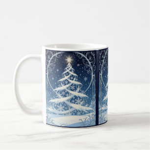 Exquisite Ornate Christmas Yule Tree Coffee Mug