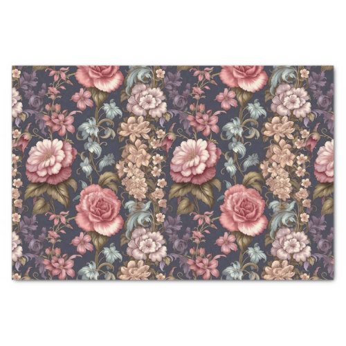 Exquisite Pink Flowers Decoupage Paper for Artisti