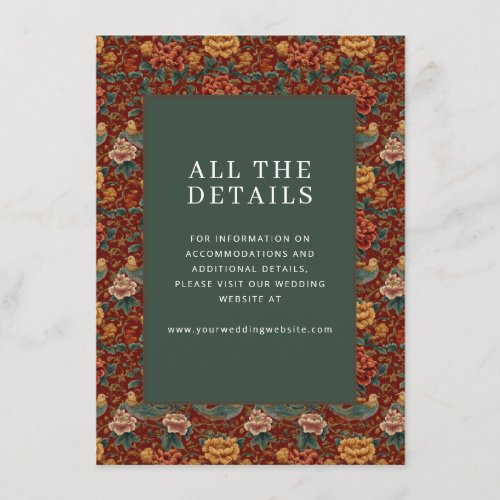 Exquisite Red Floral Pattern