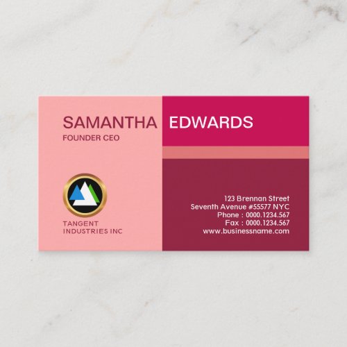 Exquisite Retro Pink Galore Businesswoman CEO Business Card