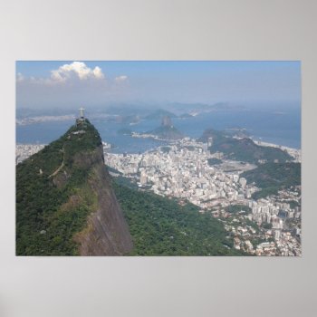 Exquisite Rio De Janeiro Brazil Carioca Landscape Poster by ScrdBlueCollectibles at Zazzle
