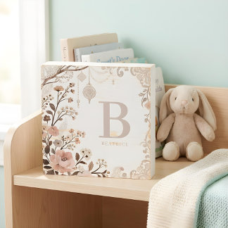 Exquisite Sophisticated Romantic Pastel Floral Wooden Box Sign