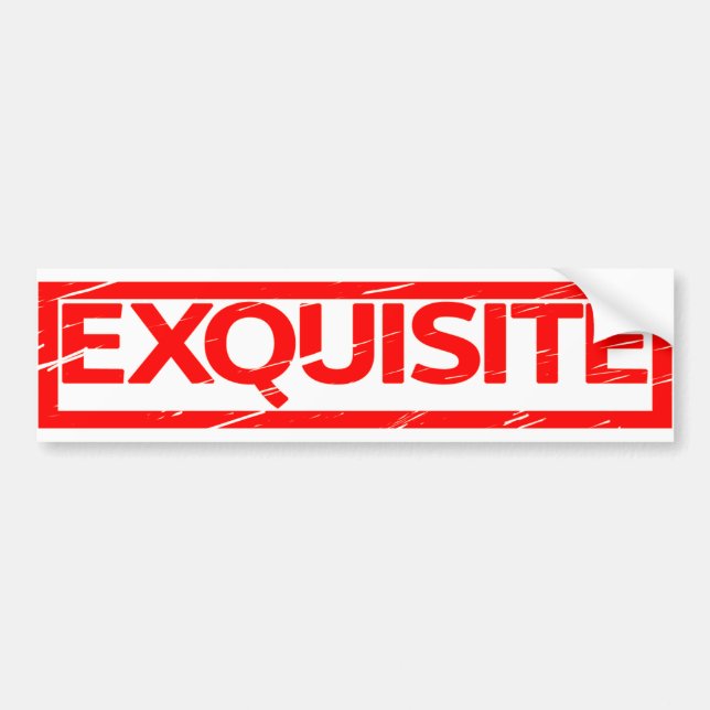 Exquisite Stamp Bumper Sticker (Front)