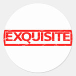 Exquisite Stamp Classic Round Sticker