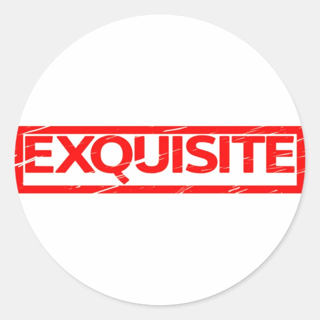 Exquisite Stamp Classic Round Sticker (Front)