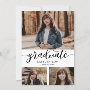 Exquisite Taste Editable Color Graduation Invitati Invitation