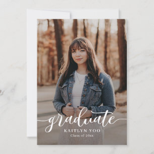 Exquisite Taste Editable Color Graduation Invitation