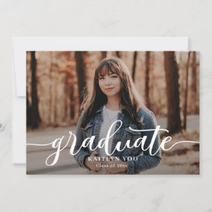 Exquisite Taste Editable Color Graduation Invitation