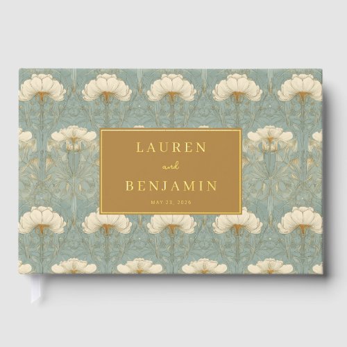 Exquisite Teal Floral Pattern