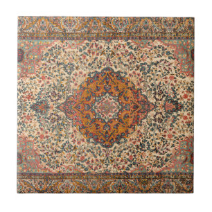 Exquisite Vintage Persian Rug Pattern Ceramic Tile