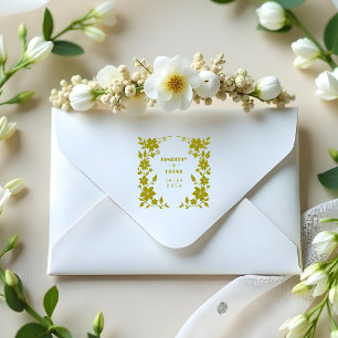 Exquisite Vintage Retro Floral Garland Silhouette Rubber Stamp