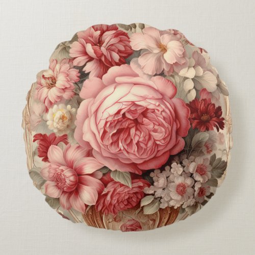 Exquisite Vintage Shabby Chic Round Pillow