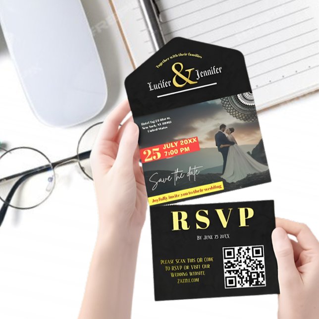 Exquisite Wedding Invitations: Discover Our Elegan All In One Invitation (Creator Uploaded)