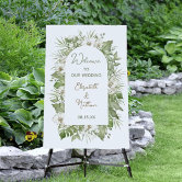 Rustic Welcome Wedding Easel print Foam Board