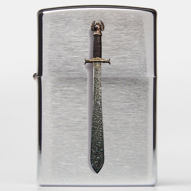 Exquisite Zippo Lighter with Han Dynasty Ancient  (Front)