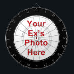Ex's Photo Dartboard<br><div class="desc">Put your ex's photograph on a dartboard or anyone you are not too fond of! Ex : wife,  girlfriend,  boss,  friend,  mother in law,  boyfriend,  husband, etc.</div>