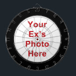 Ex's Photo Dartboard<br><div class="desc">Put your ex's photograph on a dartboard or anyone you are not too fond of! Ex : wife, girlfriend, boss, friend, mother in law, boyfriend, husband, etc.</div>