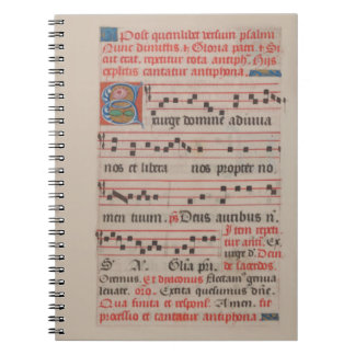 Exsurge Domine Antiphon Medieval Music Manuscript Notebook