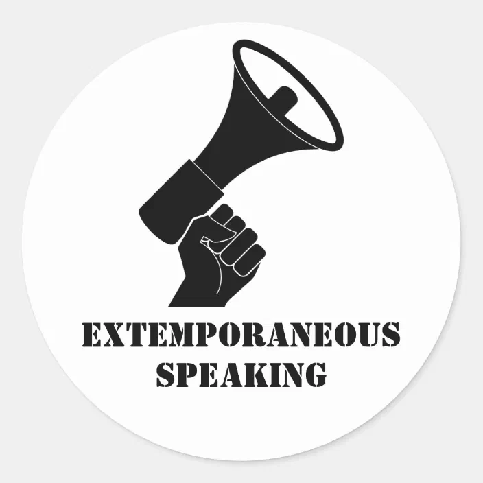 Extemporaneous Speaking 20 ct stickers | Zazzle.com