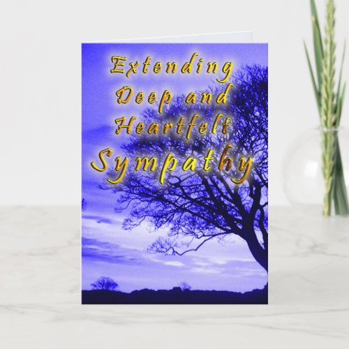 Extending Deep and Heartfelt Sympathy Card