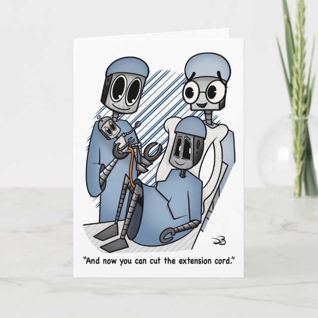 Extension Cord Folded Greeting Card (Front)