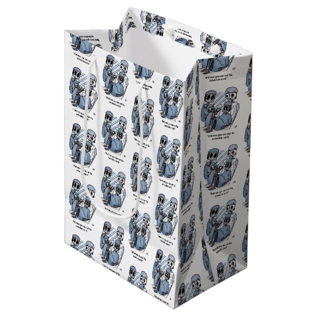 Extension Cord Medium Gift Bag (Front Angled)