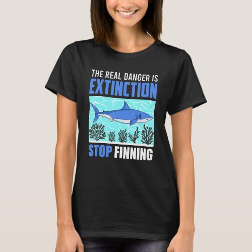 Extention Is The True Danger Stop Fishing Animal P T_Shirt