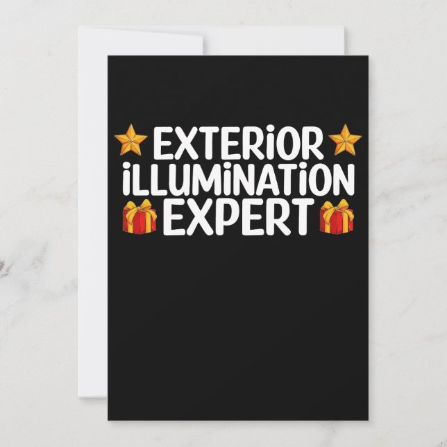 Exterior Illumination Expert Christmas Light Decor Invitation (Front)