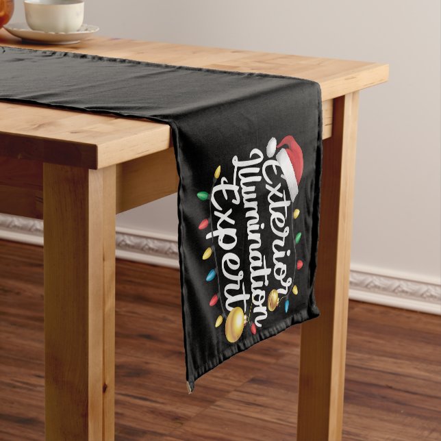 Exterior Illumination Expert Christmas Light Decor Short Table Runner (In Situ)