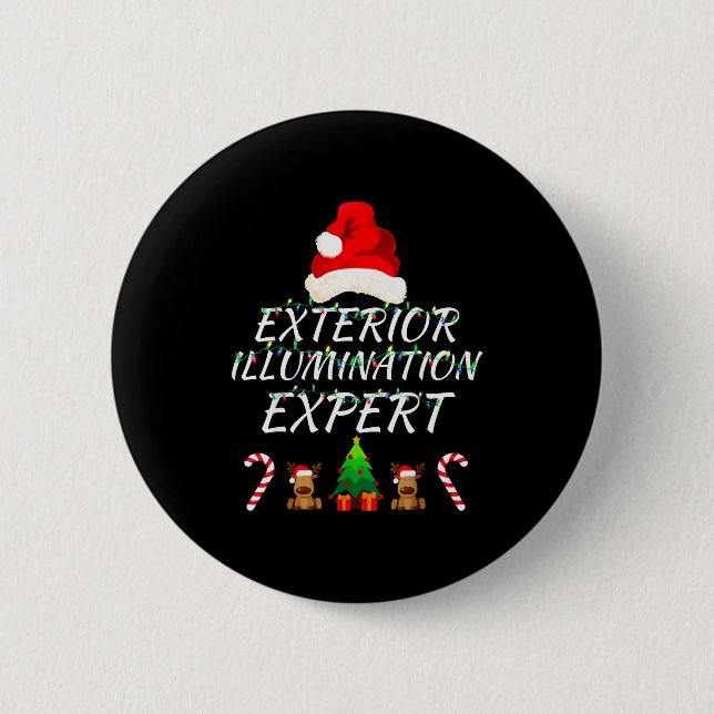 Exterior Illumination Expert Christmas Lights Deco Button (Front)