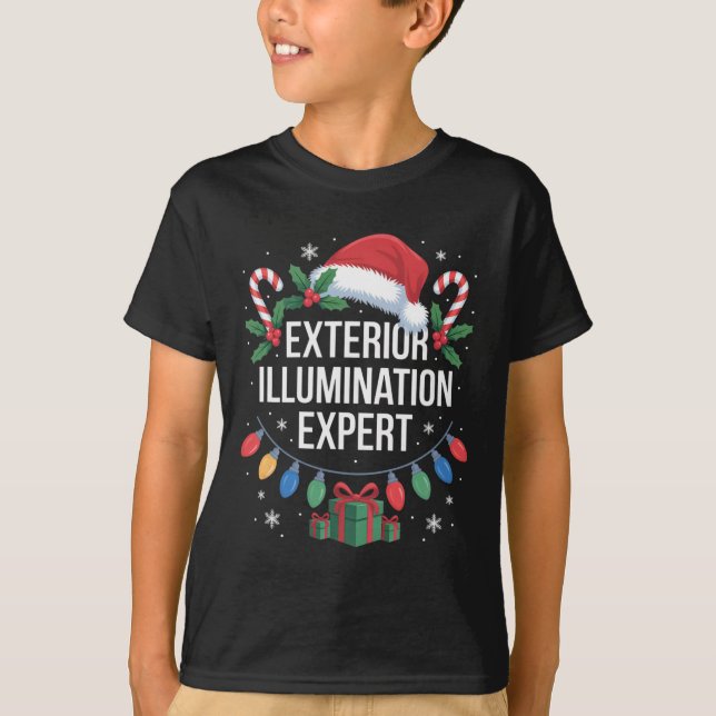 Exterior Illumination Expert Christmas Lights Disp T-Shirt (Front)