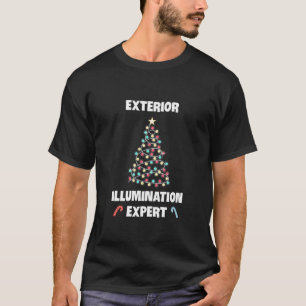 Exterior Illumination Expert Light Up Christmas Tr T-Shirt