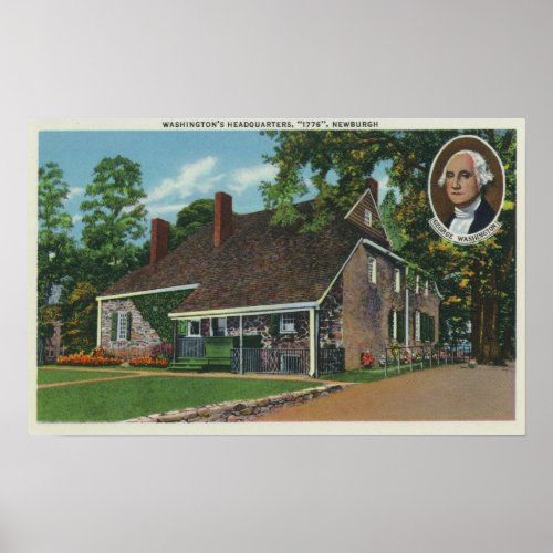 Exterior of George Washingtons HQ Poster
