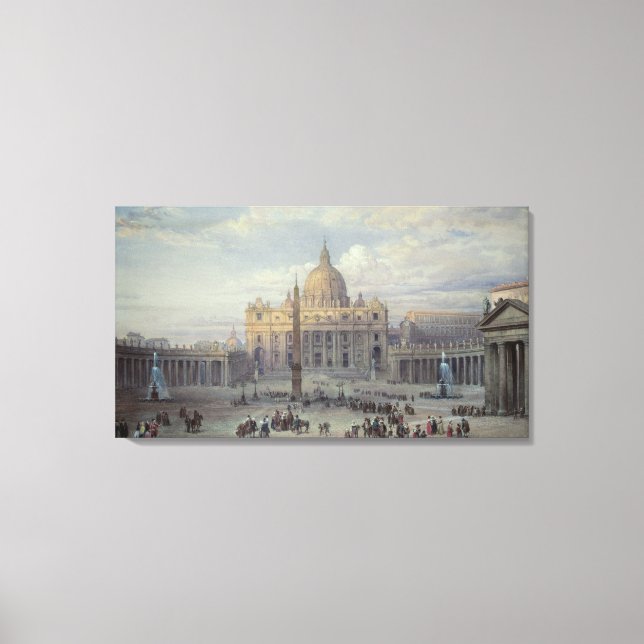Exterior of St. Peter's Canvas Print (Front)
