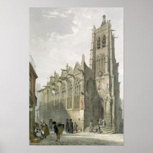 Exterior of the Church of St. Severin, Paris Poster