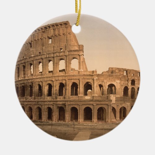 Exterior of the Colosseum Rome Italy Ceramic Ornament