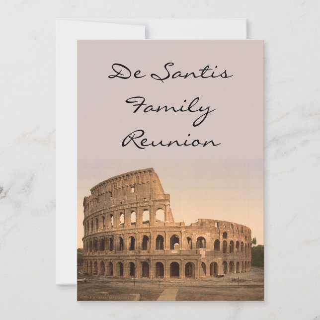 Exterior of the Colosseum, Rome, Italy Invitation (Front)