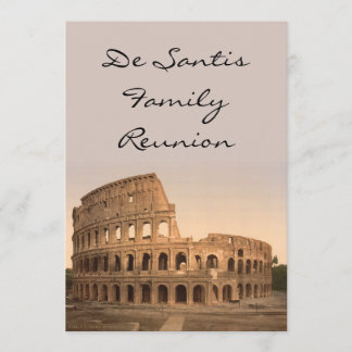Exterior of the Colosseum, Rome, Italy Invitation