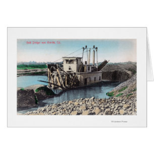 Exterior View of a Gold DredgerOroville, CA Cards