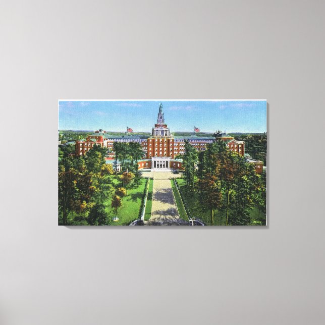 Exterior View of Aetna Life Insurance Building Canvas Print (Front)